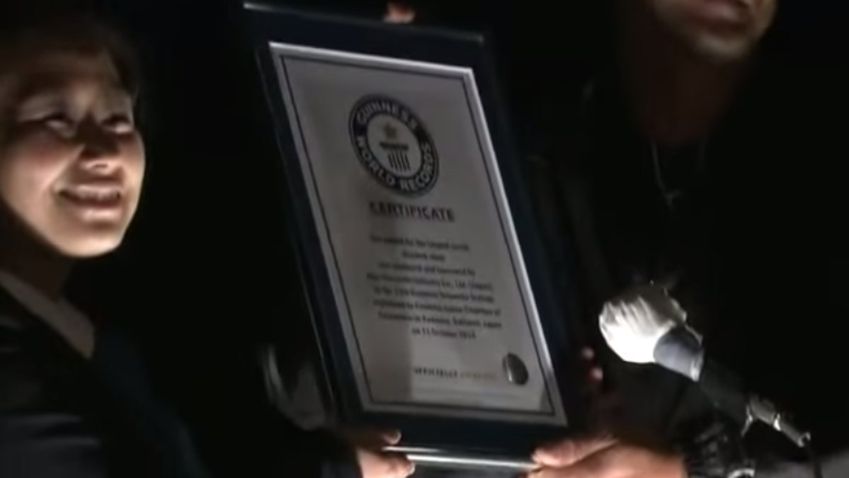 Diplomet från Guinness world records.